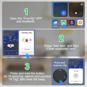 4-Pack Bluetooth Tracker Tags with Find My for iOS