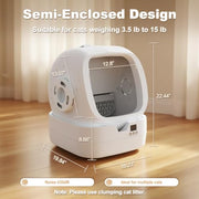 Mintakawa Smart Self-Cleaning Litter Box with App Control