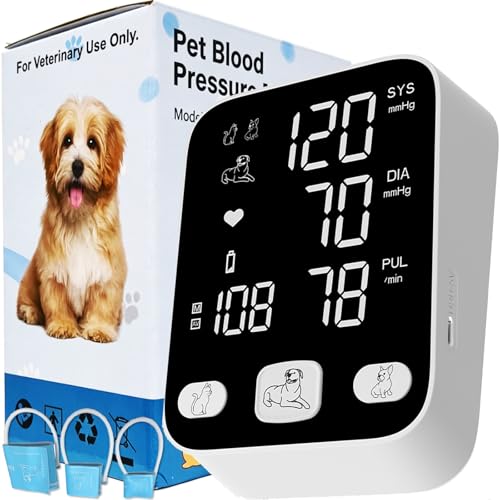 Digital Pet Blood Pressure Monitor with 3 Cuff Sizes