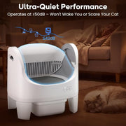 Smart Open-Top Self-Cleaning Litter Box with App Control