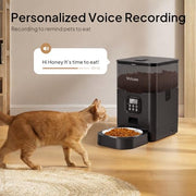 VOLUAS Automatic Pet Feeder with Timed Dry Food Dispensing