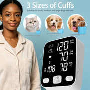 Digital Pet Blood Pressure Monitor with 3 Cuff Sizes