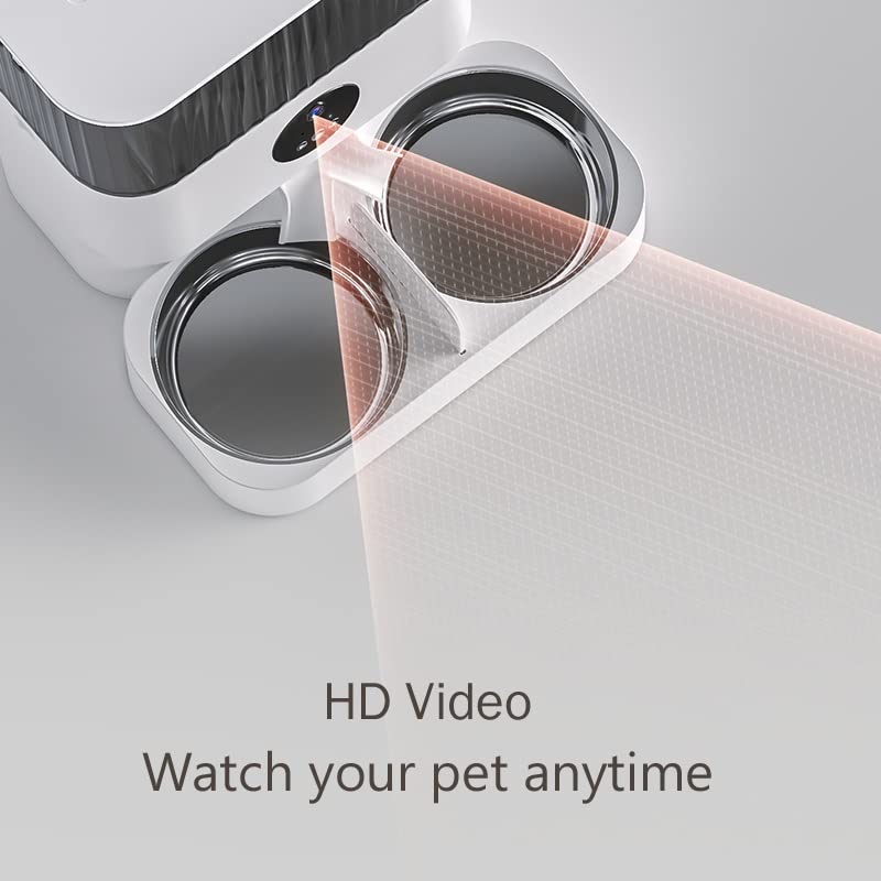 cyhymq 5L Dual-Bowl Smart Automatic Pet Feeder with Timer