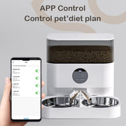 cyhymq 5L Dual-Bowl Smart Automatic Pet Feeder with Timer