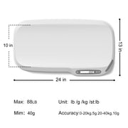 Digital Pet Scale for Small Dogs & Cats, Up to 88 lb