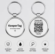 KeeperTag NFC & QR Dog ID Tag with Real-Time Scan Alerts
