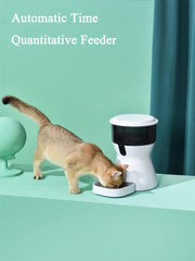 cyhymq 4L Smart Automatic Pet Feeder with Timed Dispensing
