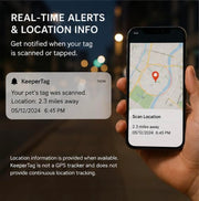 KeeperTag NFC & QR Dog ID Tag with Real-Time Scan Alerts