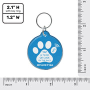 MYLUCKYTAG NFC & QR Pet ID Tag with Location Alerts