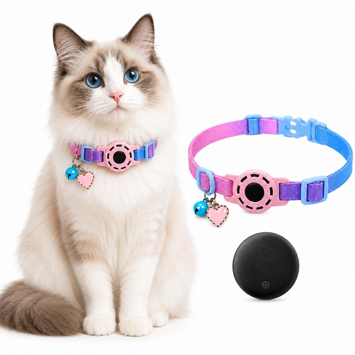 Android GPS Cat Tracker Collar with Google Find Hub