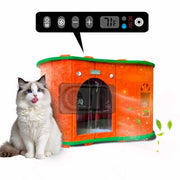 4-Season Heated & Cooled Pet House for Small Dogs & Cats