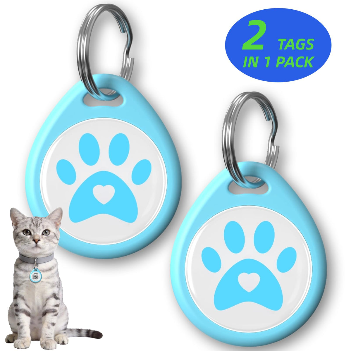 Pet Identification Tags for Dogs & Cats, Everyday Use