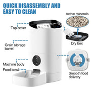 cyhymq 4/6L Smart Automatic Pet Feeder for Cats & Dogs