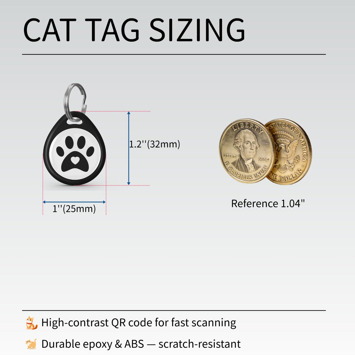 Pet Identification Tags for Dogs & Cats, Everyday Use