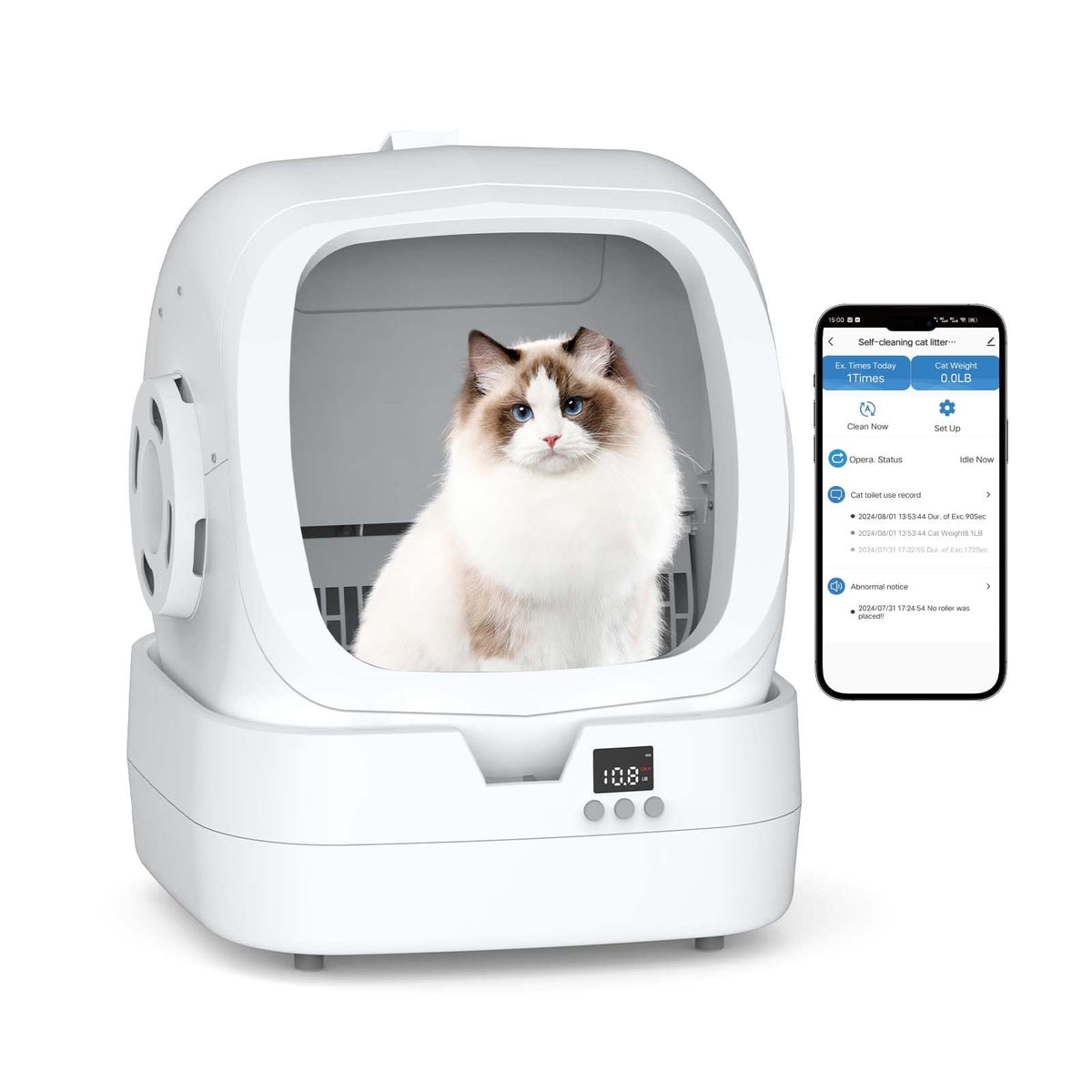 Mintakawa Smart Self-Cleaning Litter Box with App Control