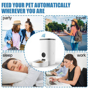 cyhymq 4/6L Smart Automatic Pet Feeder for Cats & Dogs