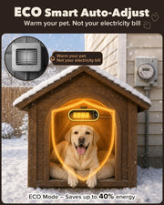1300W WiFi Smart Dog House Heater with Thermostat