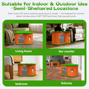 4-Season Heated & Cooled Pet House for Small Dogs & Cats