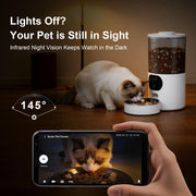 6.5L Smart Cat Feeder with 2K Camera & WiFi App Control