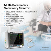 Portable 6-Parameter Veterinary Monitor for Dogs & Cats
