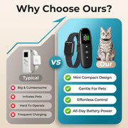 Waterproof Cat Training Collar with 3300FT Remote & 3 Modes