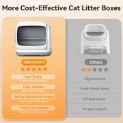 Meowant Large Automatic Litter Box for Multiple Cats