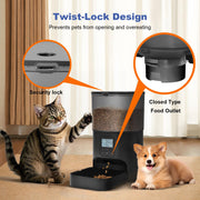 ANDOLL HOME 4L Automatic Pet Feeder with Timed Dispensing