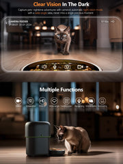 Yuposl Automatic Pet Feeder with 180-Day Battery Life
