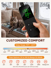 furrybaby Waterproof Pet Heating Pad with Anti-Bite Cord