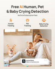 Anona 4K Indoor Pet Camera with Smart Home Monitoring