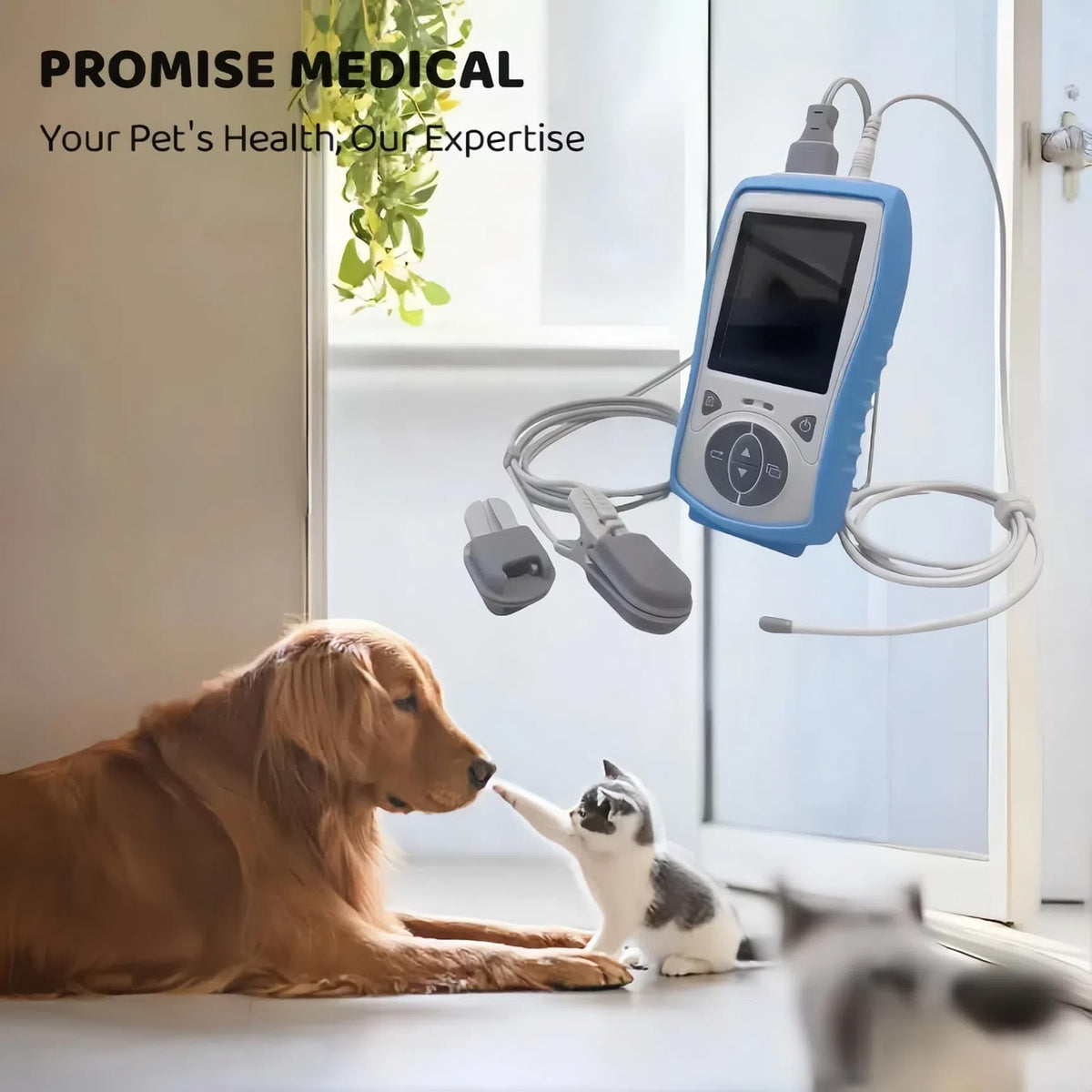 Plus Handheld Veterinary Pulse Oximeter with Temperature