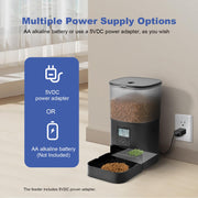 ANDOLL HOME 4L Automatic Pet Feeder with Timed Dispensing