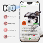 WhoseID NFC & QR Pet ID Tag with GPS Location Alerts