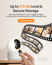 Anona 4K Indoor Pet Camera with Smart Home Monitoring