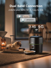 Yuposl Automatic Pet Feeder with 180-Day Battery Life