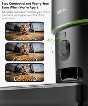 Yuposl Automatic Pet Feeder with 180-Day Battery Life