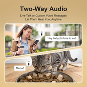 6.5L Smart Cat Feeder with 2K Camera & WiFi App Control