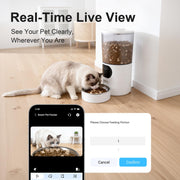 6.5L Smart Cat Feeder with 2K Camera & WiFi App Control