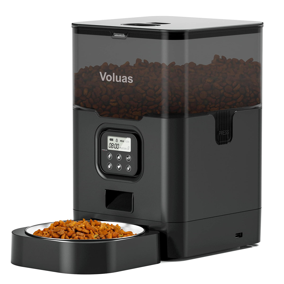 VOLUAS Automatic Pet Feeder with Timed Dry Food Dispensing