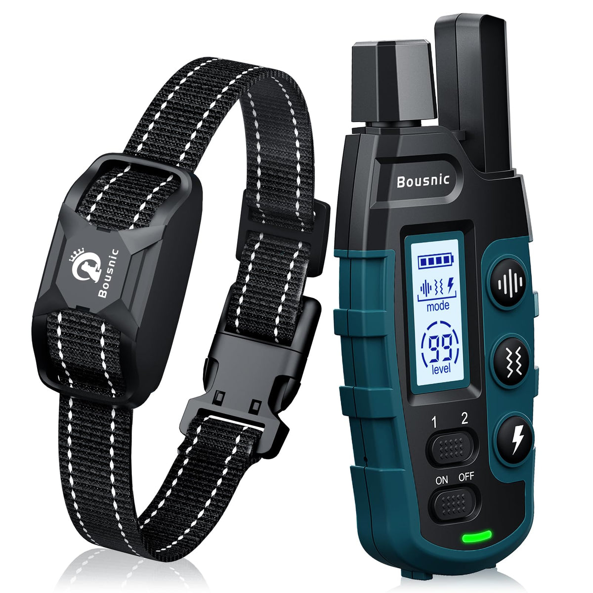 Bousnic Remote Dog Training Collar with Adjustable Modes