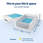 PetSafe ScoopFree Crystal Classic Self-Cleaning Litter Box