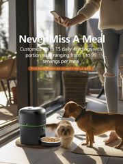 Yuposl Automatic Pet Feeder with 180-Day Battery Life