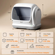 Meowant Large Automatic Litter Box for Multiple Cats