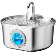 Ultra-Quiet Stainless Steel Cat Water Fountain for Indoor Use