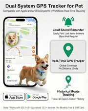 IP68 GPS Dog Tracker with Real-Time Location, No Monthly Fee