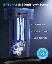 oneisall 2.2L Cordless Cat Water Fountain with Filter