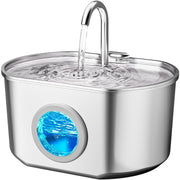 Ultra-Quiet Stainless Steel Cat Water Fountain for Indoor Use