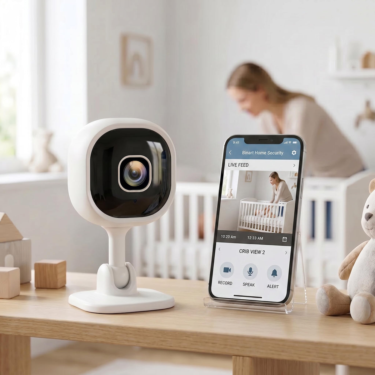 1080P WiFi Indoor Pet Camera with Night Vision & 2-Way Audio