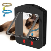 4-Way Locking Cat Door with Adjustable Access Control