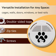 Pet Smoke Detector Alarm with Pet Rescue Safety Sticker